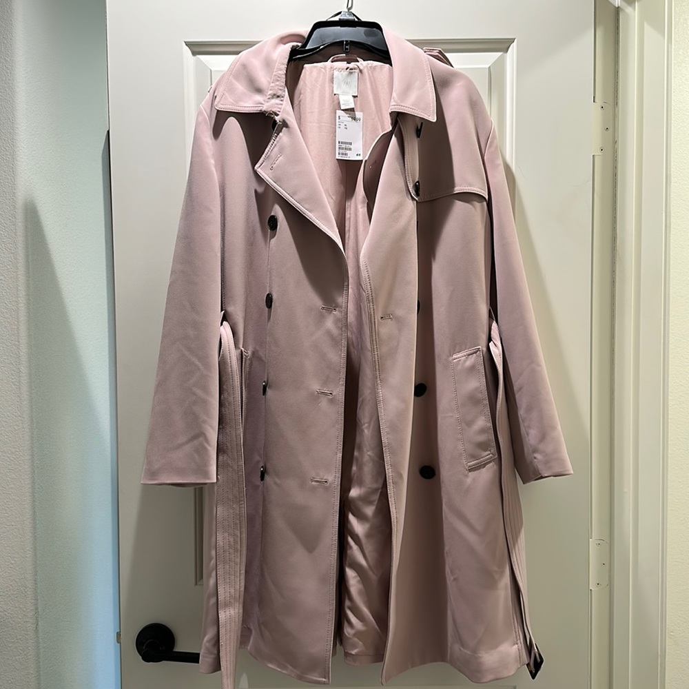 NWT Women’s Light Pink Trench Coat